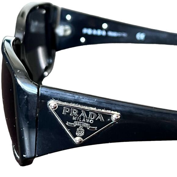 Prada Black Sunglasses SPR16L 1AB-1A1 - Picture 11 of 15